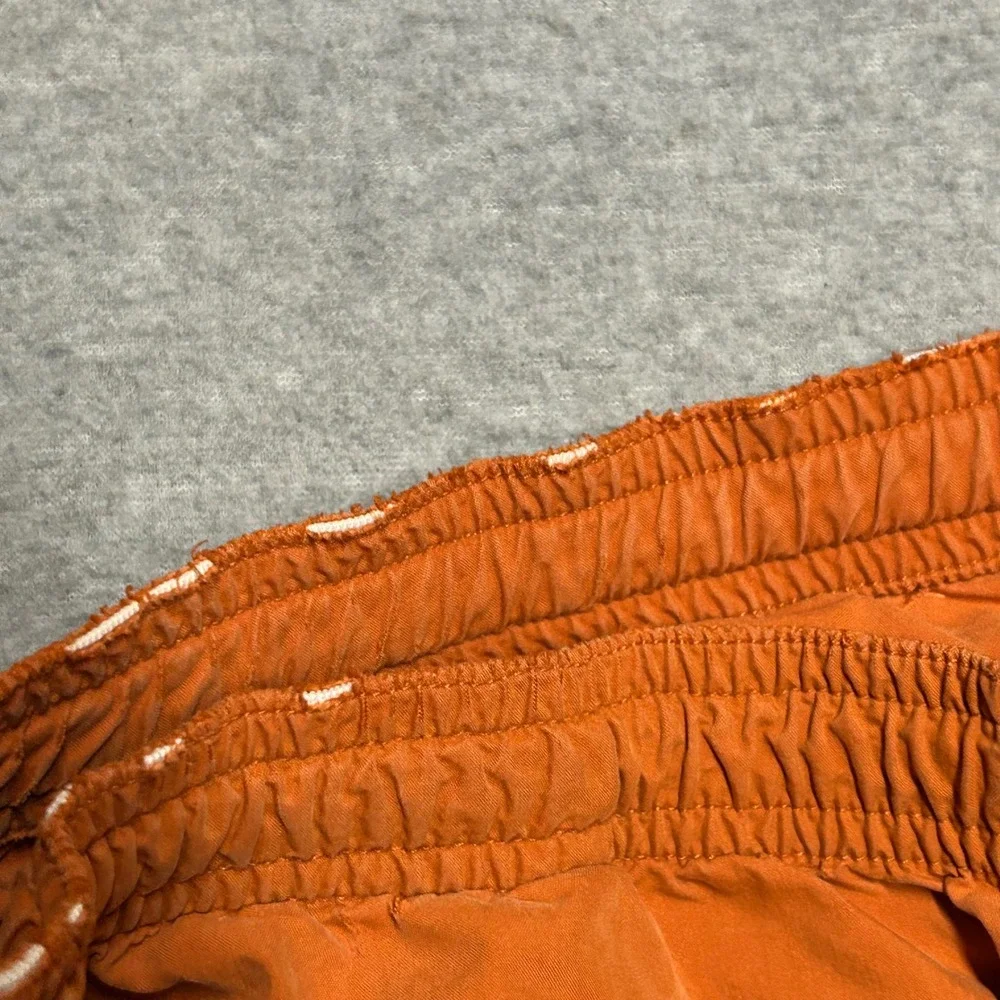 American Eagle Swim Trunks Orange Mens Medium Side Stripe Athletic Board Shorts